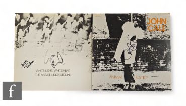 Velvet Underground - Two signed records, White Light/White Heat signed by Lou Reed and Moe Tucker
