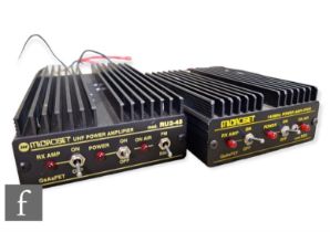 A Microset UHF power amplifier mod RU2-45, 430-440mhz and a 144mhz mod R50 amplifier. (2)
