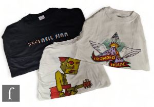 Crowded House/Neil Finn - Three tour and concert t shirts, one for the 1992 European summer tour,