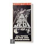 A Star Wars Original Trilogy triple bill 1983 Australian Daybill for Star Wars, The Empire Strikes