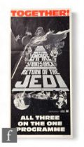 A Star Wars Original Trilogy triple bill 1983 Australian Daybill for Star Wars, The Empire Strikes