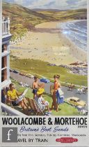 After Harry Riley - 'Woolacombe and Mortehoe, Devon', British Railways Travel Poster, 1962/1963,