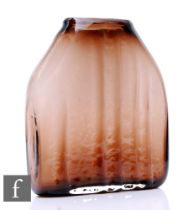 Geoffrey Baxter - Whitefriars - A Textured range Shoulder vase, pattern 9678, in Cinnamon, height