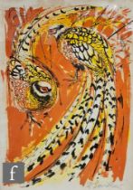 David Koster (1926-2015) - Pheasants, lithograph, signed in pencil and numbered 32/75, framed,