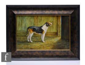 Hannah Barlow - Doulton Burslem - A large early 20th Century porcelain plaque hand painted with a