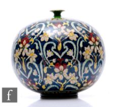 Royal Bonn - Liberty & Co - A large vase of compressed ovoid form decorated in the Persian taste