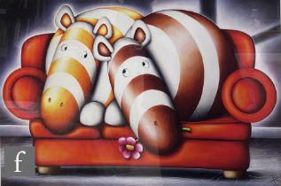 Peter Smith (Contemporary) - 'Sofa Loafers', giclee print on paper, signed in pencil and numbered