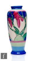 Clarice Cliff - Rudyard - A shape 186 vase circa 1933, hand painted with a stylised tree landscape