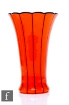 Michael Powolny - Loetz – An early 20th Century Ausfuehrung 157 orange tango glass vase, shape PN