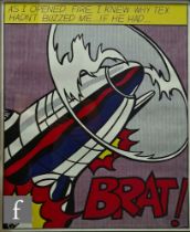 Roy Lichtenstein (American, 1923-1997) - 'As I Opened Fire (Triptych)', three offset lithographs