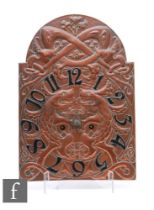 John Williams - Fivemiletown - Co Tyrone - An early 20th Century copper wall clock, the face