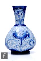 William Moorcroft - James Macintyre & Co - A small Florian range vase circa 1905, with stylised