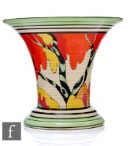 Clarice Cliff - Honolulu - A large shape 615 vase circa 1933, hand painted with a stylised tree with