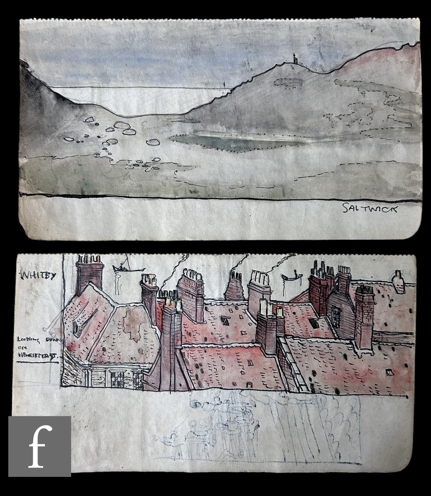 Albert Wainwright (1898-1943) - A collection of sketchbook pages ...