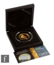 Elizabeth II - A 2020 VE 75th Anniversary 22ct gold proof twenty pound coin with