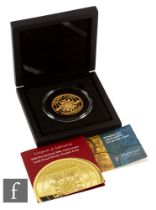 Elizabeth II - A 2020 22ct gold pre-decimal 50th Anniversary gold proof twenty pound coin