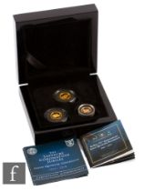 Elizabeth II - Three gold quarter sovereigns to commemorate the D-Day 75th Anniversary, Alderney