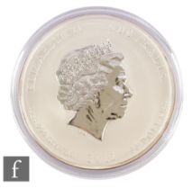 Elizabeth II - An Australian 2012 thirty dollars 1kg .999 silver coin, ‘Year of the Dragon’, no