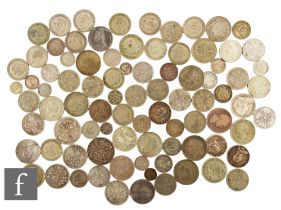Victoria to George VI - Various half crowns, florins, shillings, sixpences and threepences,