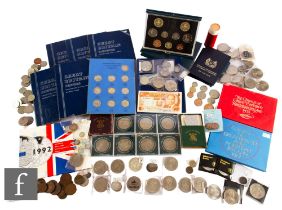 George V to Elizabeth II - A 1937 crown, florins, nickel coinage, cased sets and Whitman books of