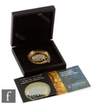 Elizabeth II - A 2020 VE Day 75th Anniversary 22ct gold proof five pound coin with certificate