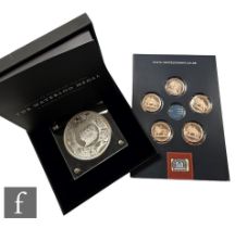 A 2015 Waterloo Medal by Benedetto Pistrucci, boxed with certificate and the presentation folder