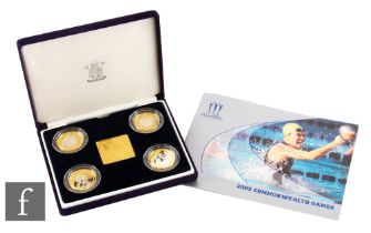 Elizabeth II - A Royal Mint 2002 United Kingdom Commonwealth Games silver proof set of two pound