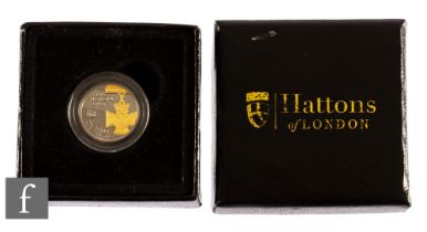 Elizabeth II - A Tristan da Cunha 2018 Victoria Cross gold quarter sovereign, weight 2g, boxed.