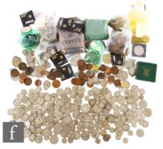 George V to George VI - Various half crowns, florins, sixpences and a large quantity of nickel and