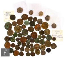 Roman - Various denarius, Julia Maesa, Marcus Aurelius, Elagabalus, Faustina I and Etruscillia and a