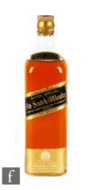 A bottle of Johnnie Walker black label blended whisky, 70% proof to label, 1970s bottling.