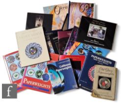 A collection of assorted glass paperweight reference books, to include Caithness Paperweights by