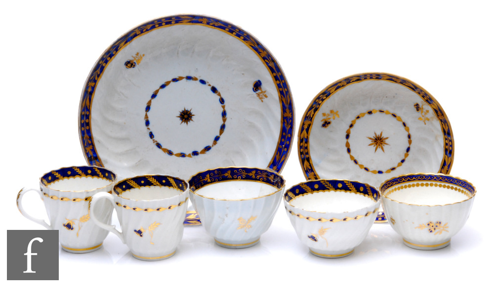 A collection of late 19th Century Chamberlains Worcester tea and tablewares to include coffee