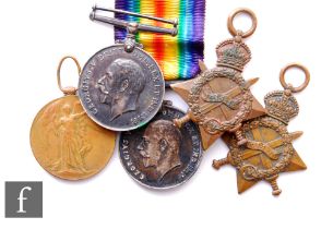 Two World War One Star medals, two British War medals and a Victory medal to 73630 Spr W.H.