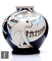 A large modern Moorcroft Pottery limited edition vase of shouldered ovoid form with everted collar