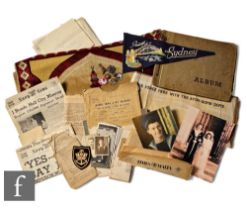 A collection World War Two ephemera relating to able seaman William C Morgan stationed on the ship