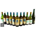 Eleven bottles of various French white wines. (11)