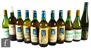 Eleven bottles of various French white wines. (11)