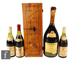 A collection of various red wines, to include a cased magnum of Barolo Bersano Conti della