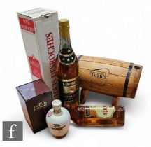 A collection of whiskies and brandy, to include a Louis Desroches Napoleon brandy jeroboam,