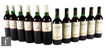 Six bottles of Domaine Moulin De Madame Côtes de la Malepère, 1995, France, red, and six bottles