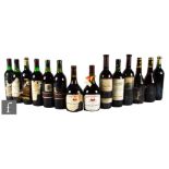 Fourteen bottles of French red wines, including Bordeaux and Côtes du Rhône. (14)