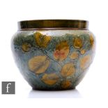 An early 20th Century Royal Doulton stoneware jardinière from the Natural Foliage range, impressed