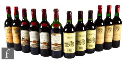 A collection of various French red wines to include five bottles of Marquis de Dompey bordeaux