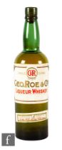 A bottle of George Roe & Co 18 year old pure pot still Irish liqueur Whiskey, Thomas St. Distillery,