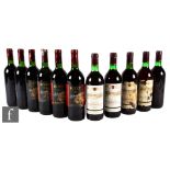 Six bottles of Leroy Chevalier Andre Jalbert, Bordeaux, 1997, France, 1997, and six bottles of Les