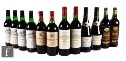 Twelve bottles of French red wines, to include four Chateau de Vaugelas Corbieres, two Chateau