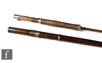 A Perez et Michel (Farlow's) two piece split cane fly rod,#5, 8'6" in original cloth bag, and an