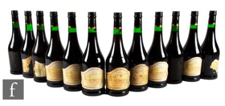 Twelve bottles of Minervois 1997, France, red. (12)