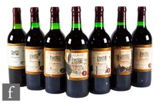 A group of seven bottles of André Jalbert, Bergerac, 1996, France, red, 75cl. (7)